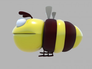 cartoon bee 3Dモデル