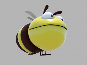 cartoon bee 3Dモデル