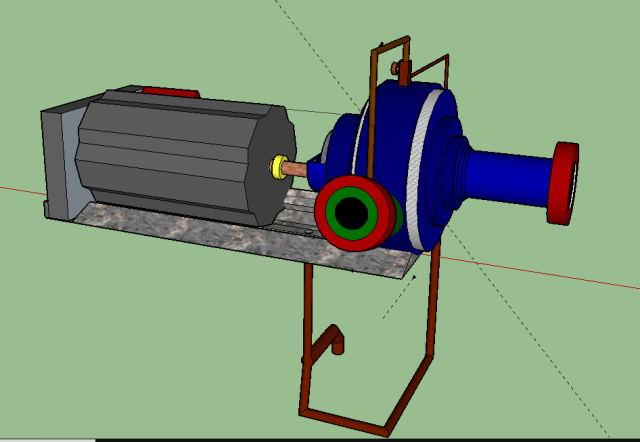 layout of pumping equipment 3D मॉडल .c4d .max .obj .3ds .fbx .stl .blend 