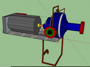 泵送设备布置 3D 模型