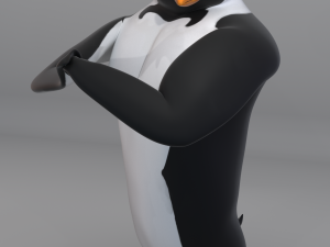 audacious penguin-rigged-textured 3D 모델
