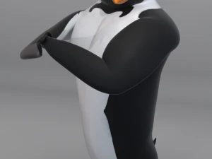 audacious penguin-rigged-textured 3D Model