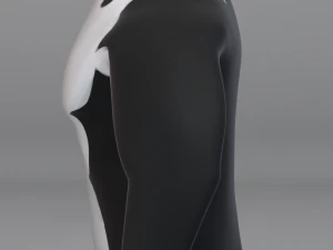 audacieux pingouin-gr&eacute;&eacute;-textur&eacute; Modèle 3D