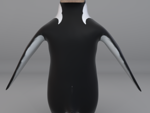 audacious penguin-rigged-textured Model 3D