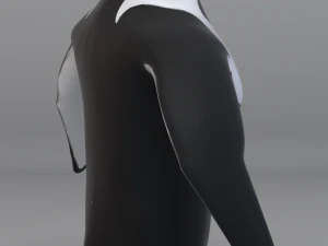 audacieux pingouin-gr&eacute;&eacute;-textur&eacute; Modèle 3D