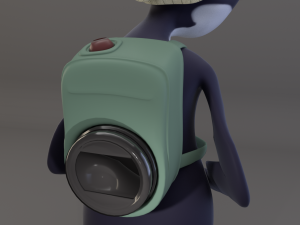 camera penguin-rigged-textured 3D 모델