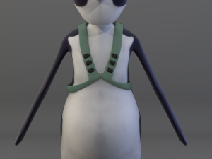 camera penguin-rigged-textured 3D Model