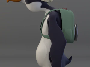 camera penguin-rigged-textured 3D Model