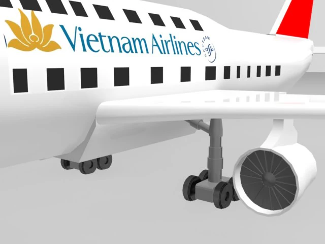 airbus 3D Model .c4d .max .obj .3ds .fbx .stl .blend 