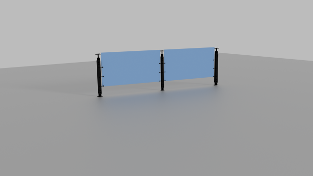 modern fence 3D 모델 .c4d .max .obj .3ds .fbx .stl .blend 