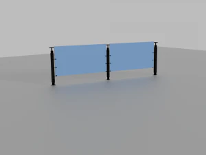 сучасна огорожа 3D Модель