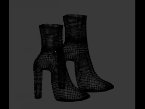 red boots 3D Model