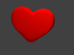 heart and plate 3D Model