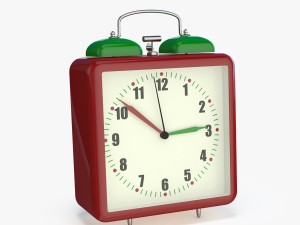 square alarm clock Modelo 3D