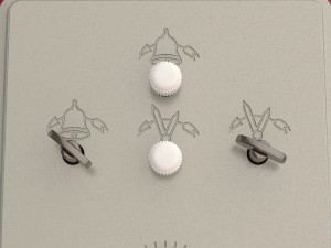 square alarm clock Modelo 3D