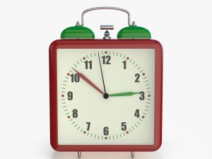 square alarm clock Modelo 3D