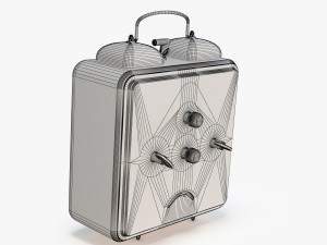 square alarm clock Modelo 3D