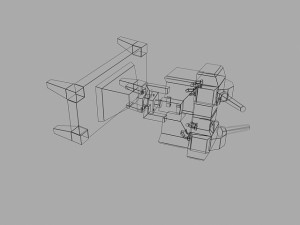 wall turret 3D-Modell