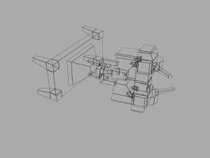 wall turret 3D Model