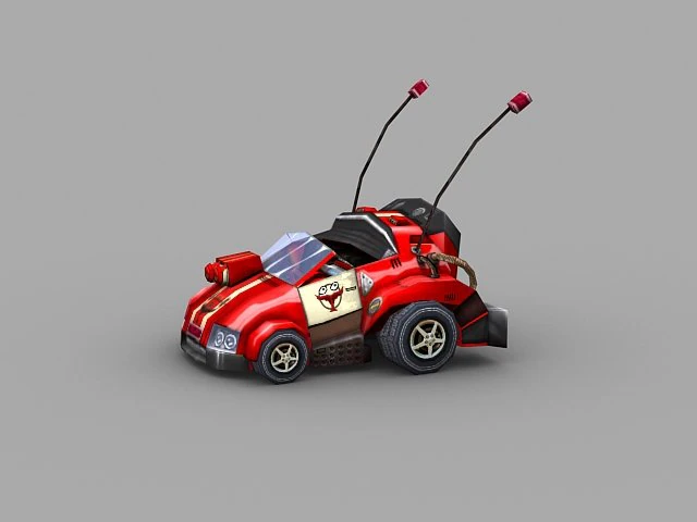 open car 3D Model .c4d .max .obj .3ds .fbx .stl .blend 