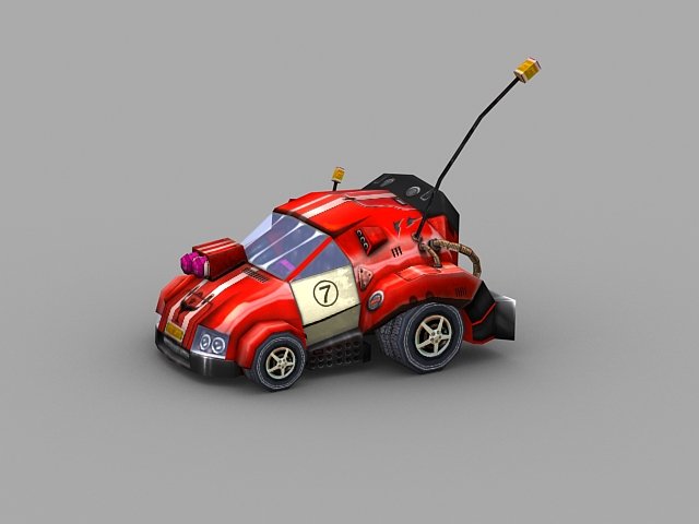 normal car 3D Model .c4d .max .obj .3ds .fbx .stl .blend 