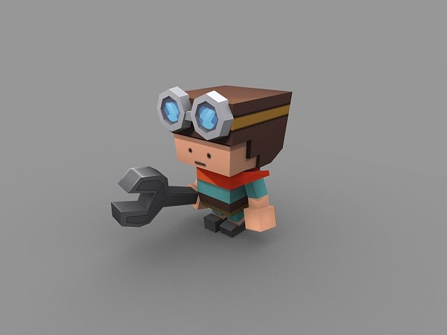 fixman 3D Model .c4d .max .obj .3ds .fbx .stl .blend 