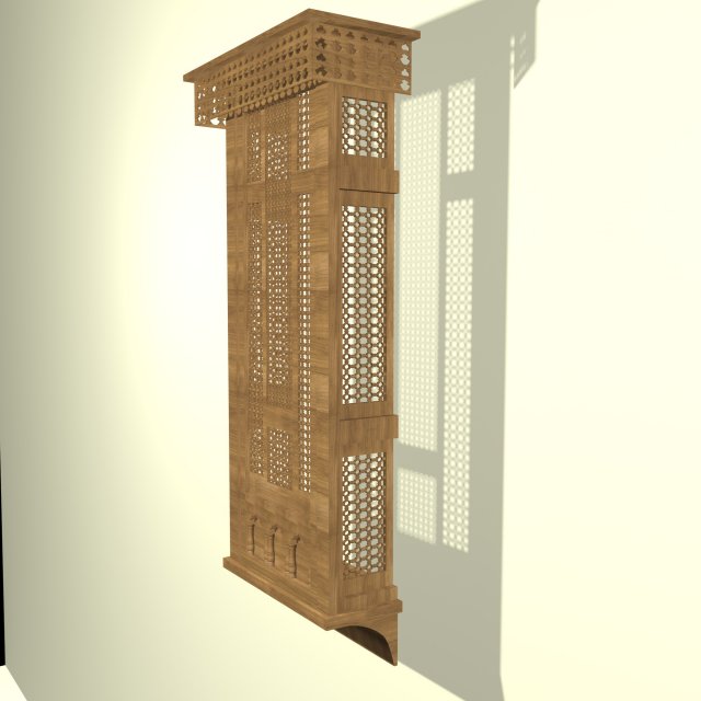 mashrabyia Model 3D .c4d .max .obj .3ds .fbx .stl .blend 