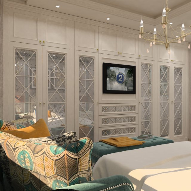 new classic bedroom Modelo 3D .c4d .max .obj .3ds .fbx .stl .blend 
