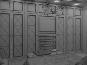 new classic bedroom Modelo 3D