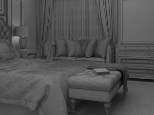 new classic bedroom Modelo 3D