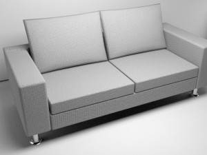 standard grey sofa 3Dモデル