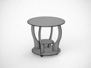 wood table 3D 모델