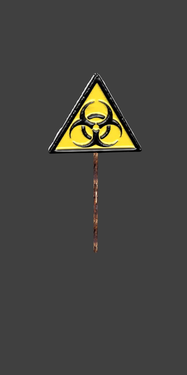 sign of infected 3D Model .c4d .max .obj .3ds .fbx .stl .blend 