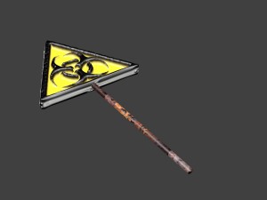 sign of infected 3D Model