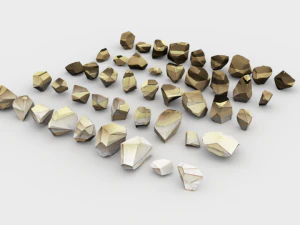 lowpoly stones - pack 1 3D Model