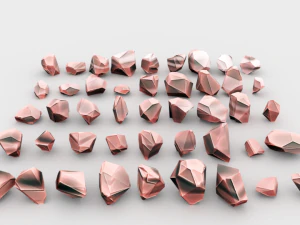 lowpoly stones - pack 1 3D Model
