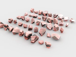 lowpoly stones - pack 1 3D Model