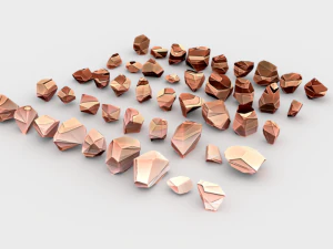 lowpoly stones - pack 1 3D Model