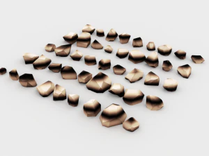 lowpoly stones - pack 2 3D Model