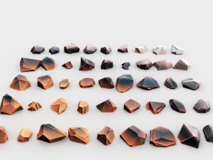 lowpoly stones - pack 3 3D Model