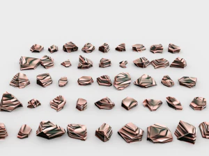 lowpoly stones - pack 3 3D Model