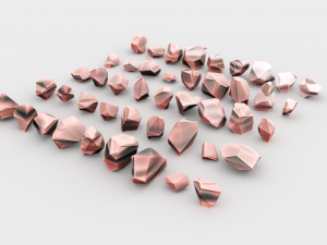 lowpoly stones - pack 3 in 1 3D Модель