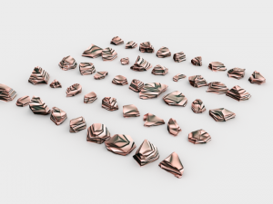 lowpoly stones - pack 3 in 1 3D Модель