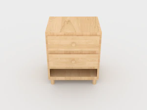 wooden nightstand - ed 1 3D Model