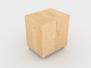 wooden nightstand - ed 1 Modello 3D