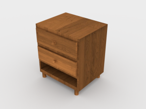 wooden nightstand - ed 1 Modello 3D