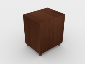 wooden nightstand - ed 1 Modello 3D