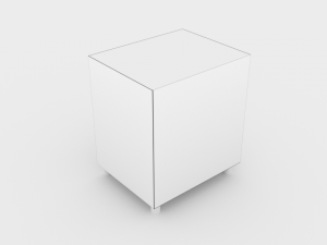 wooden nightstand - ed 1 Modello 3D