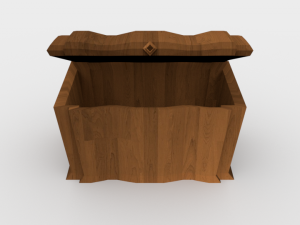wooden chest - ed 1 Modelo 3D