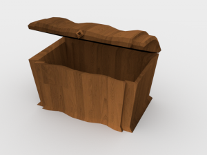 wooden chest - ed 1 Modelo 3D